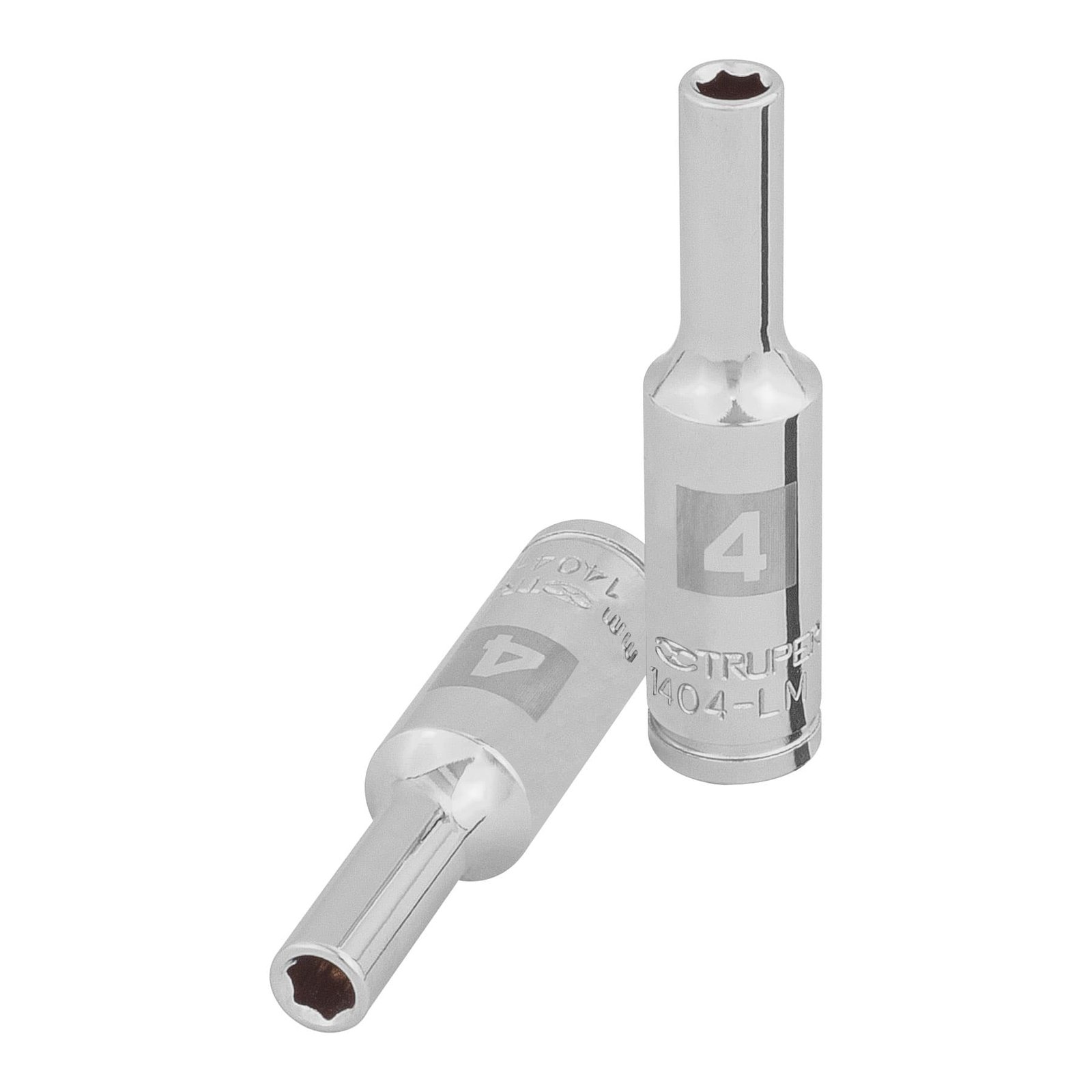 Dado largo de 4 mm, 6 puntas, cuadro 1/4', TRUPER