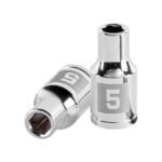 Dado de 5 mm, 6 puntas, cuadro 1/4', TRUPER