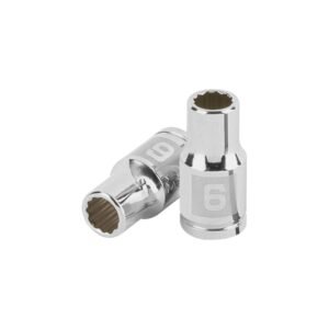 Dado de 6 mm, 12 puntas, cuadro 1/4', TRUPER