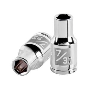 Dado de 7/32', 6 puntas, cuadro 1/4', TRUPER