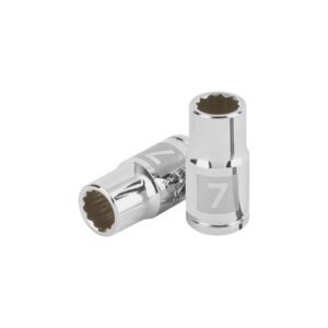 Dado de 7 mm, 12 puntas, cuadro 1/4', TRUPER