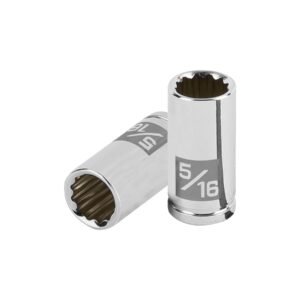 Dado de 5/16', 12 puntas, cuadro 1/4', TRUPER