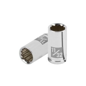 Dado de 11/32', 12 puntas, cuadro 1/4', TRUPER