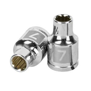 Dado de 7 mm, 12 puntas, cuadro 3/8', TRUPER