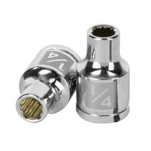 Dado de 1/4', 12 puntas, cuadro 3/8', TRUPER