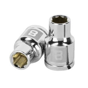 Dado de 8 mm, 6 puntas, cuadro 3/8', TRUPER