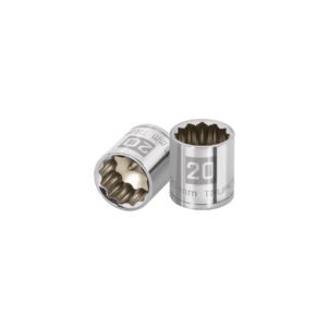 Dado de 20 mm, 12 puntas, cuadro 3/8', TRUPER