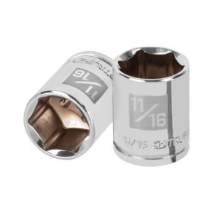 Dado de 11/16', 6 puntas, cuadro 3/8', TRUPER
