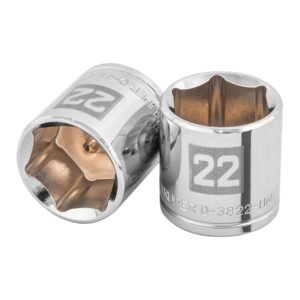Dado de 22 mm, 6 puntas, cuadro 3/8', TRUPER