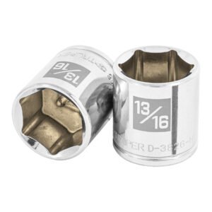 Dado de 13/16', 6 puntas, cuadro 3/8', TRUPER
