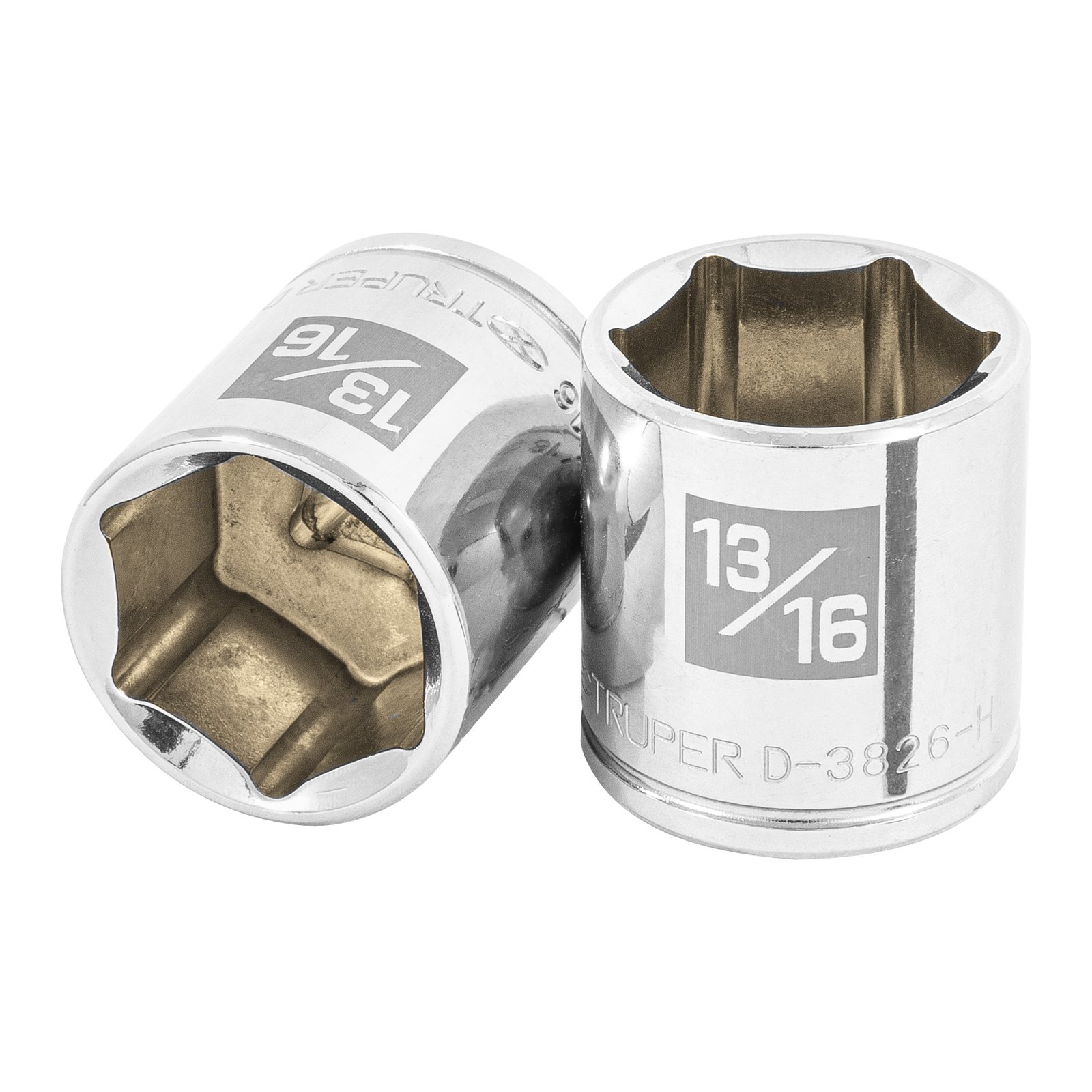 Dado de 13/16', 6 puntas, cuadro 3/8', TRUPER