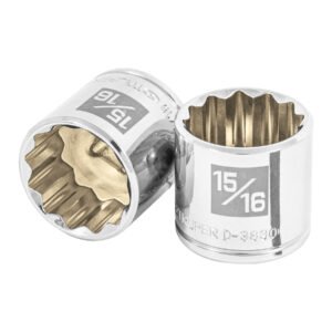 Dado de 15/16', 12 puntas, cuadro 3/8', TRUPER