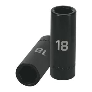 Dado largo cuadro 1/2' de impacto 6 puntas de 18 mm, TRUPER