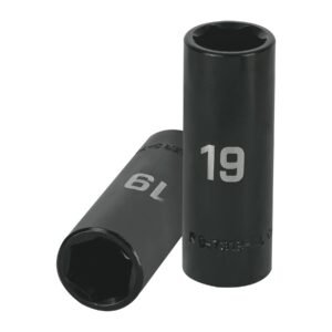 Dado largo cuadro 1/2' de impacto 6 puntas de 19 mm, TRUPER