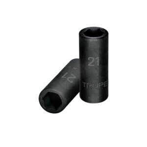 Dado largo cuadro 1/2' de impacto 6 puntas de 21 mm, TRUPER