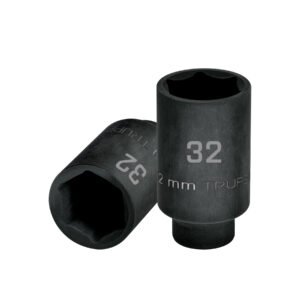 Dado largo impacto de 32 mm, 6 puntas, cuadro 1/2', TRUPER