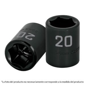 Dado cuadro 1/2' de impacto 6 puntas de 12 mm, TRUPER