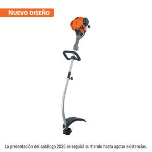 Desbrozadora a gasolina 26cc mango tipo 'D', 17'corte, curva