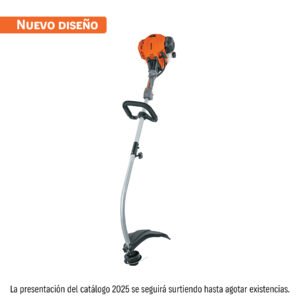 Desbrozadora a gasolina 30cc mango tipo 'D', 17'corte, curva