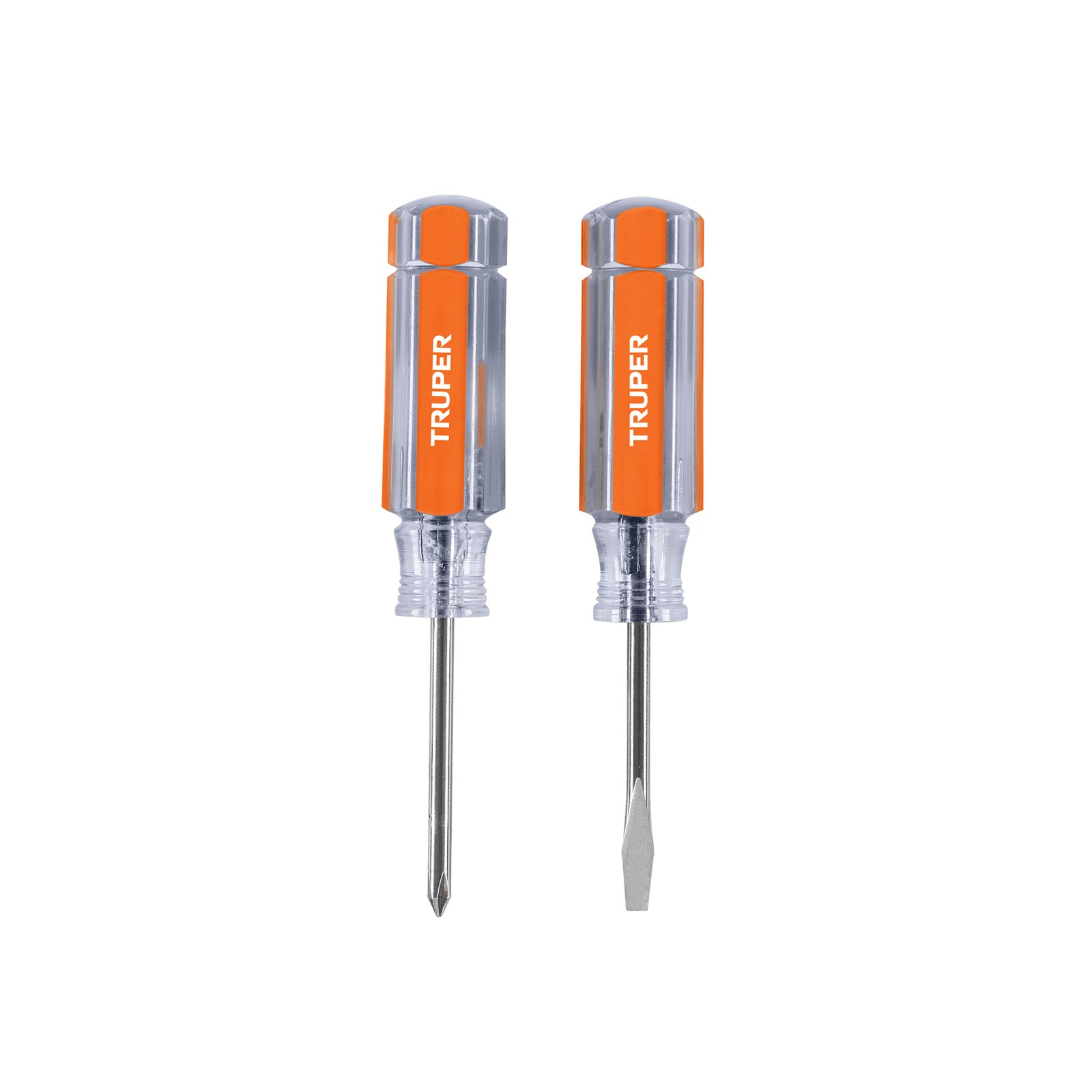 Dúo de mini desarmadores mango de acetato, TRUPER