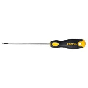 Desarmador cabinet 1/8 x 4' mango Comfort Grip, PRETUL