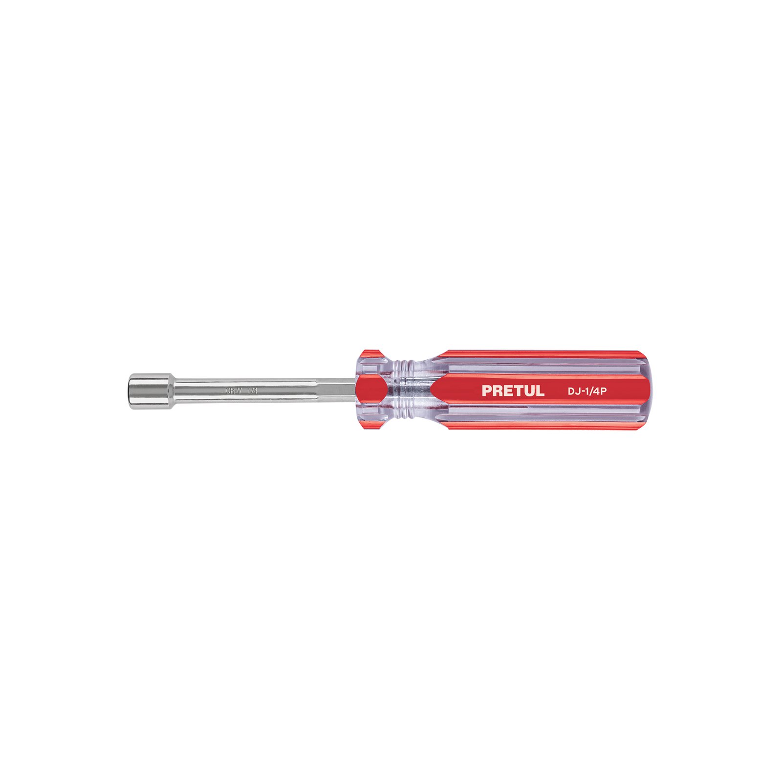 Desarmador de caja 1/4' mango de PVC, PRETUL