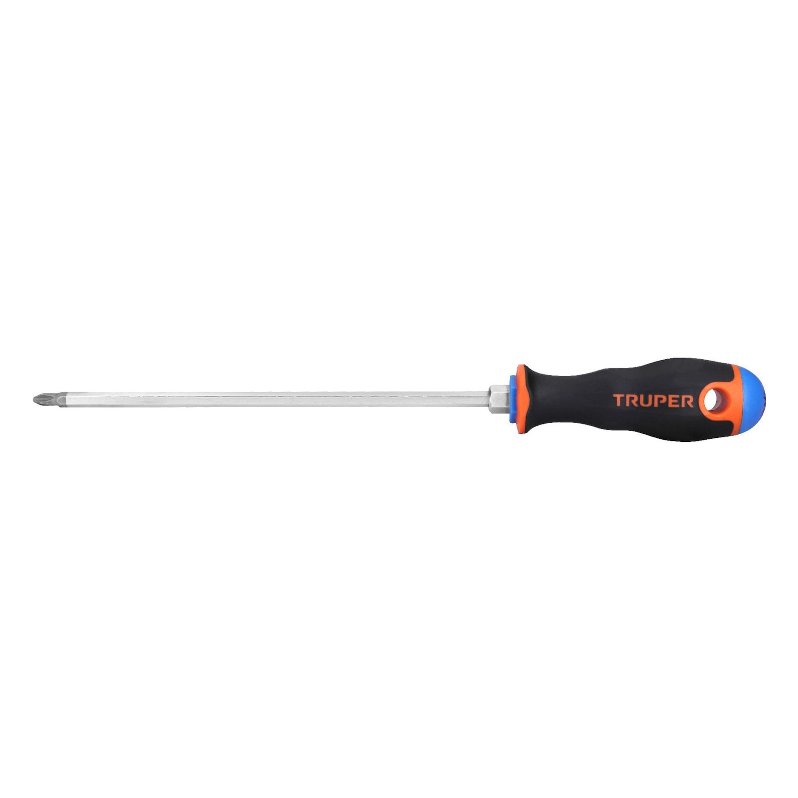 Desarmador de cruz 1/4' x 8' mango Comfort Grip, TRUPER