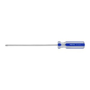 Desarmador de cruz 1/4 x 8' mango de PVC, PRETUL