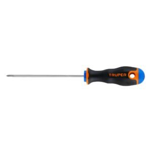 Desarmador de cruz 1/8' x 4' mango Comfort Grip, TRUPER
