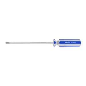 Desarmador de cruz 1/8' x 4' mango de PVC, PRETUL