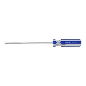Desarmador de cruz 3/16 x 6' mango de PVC, PRETUL