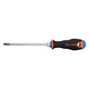 Desarmador de cruz 5/16' x 6' mango Comfort Grip, TRUPER