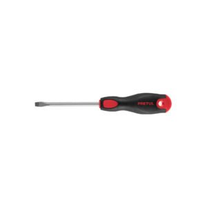 Desarmador plano 1/4' x 4'mango Comfort Grip, PRETUL