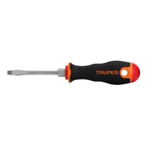 Desarmador plano 3/16' x 3' mango Comfort Grip, TRUPER