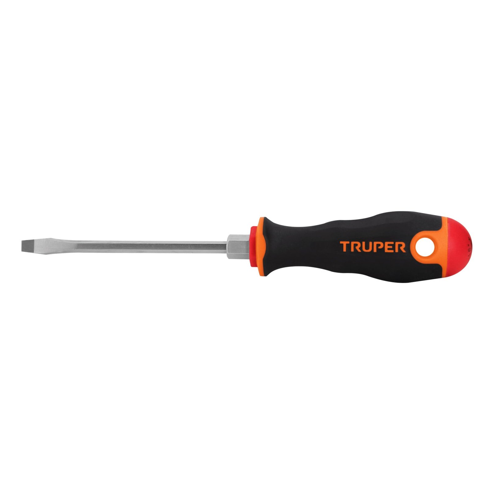 Desarmador plano 3/16' x 4' mango Comfort Grip, TRUPER