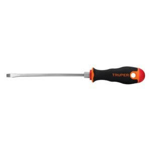 Desarmador plano 3/16' x 6' mango Comfort Grip, TRUPER