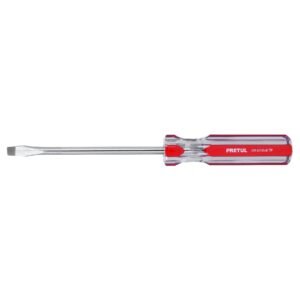 Desarmador plano 5/16 x 6' mango de PVC, PRETUL