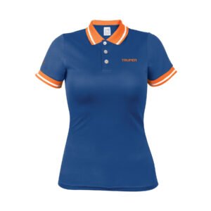 Playera polo performance para mujer, azul, CH, TRUPER