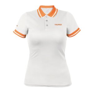 Playera polo performance para mujer, blanca, CH, TRUPER