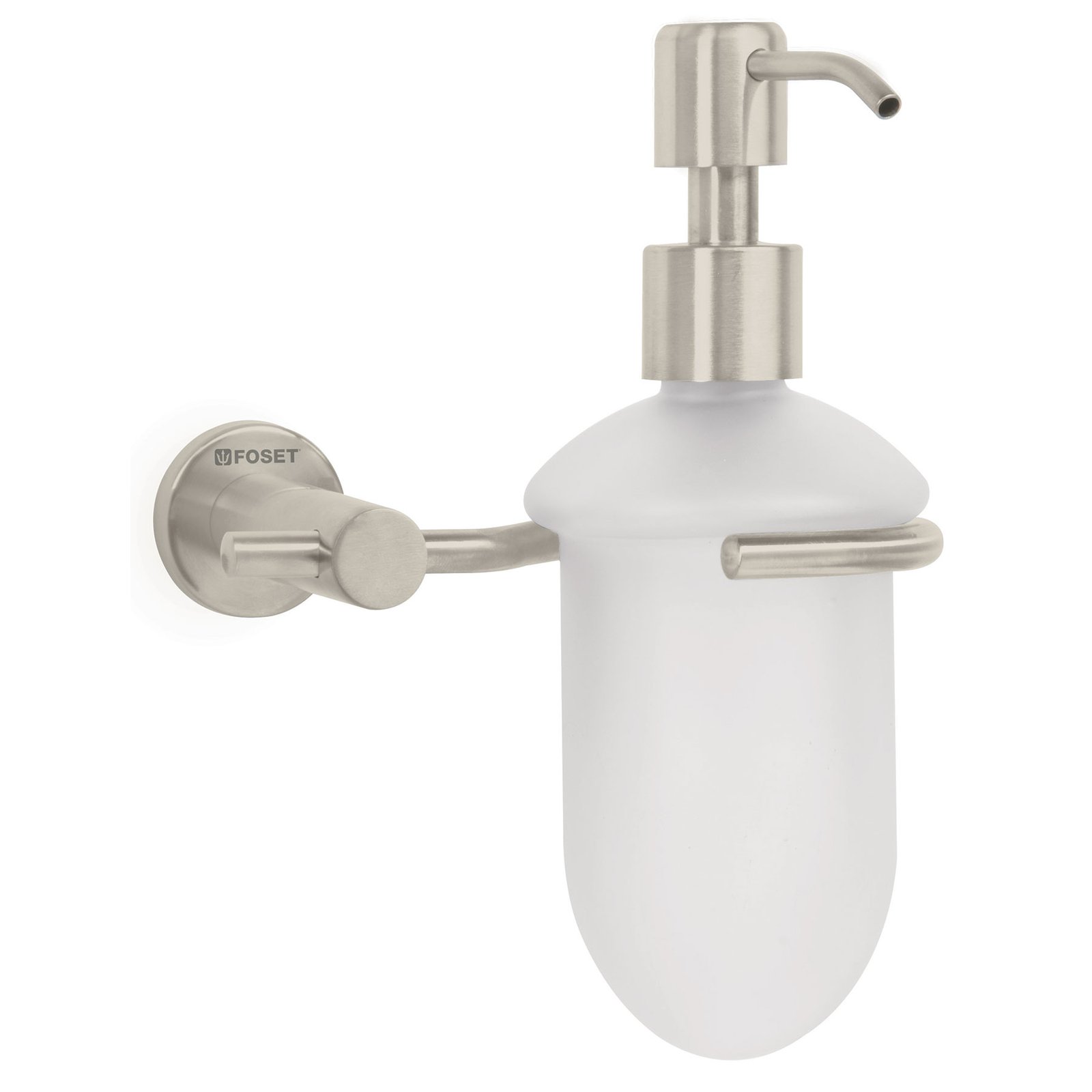 Dispensador de jabón a pared en acabado satín, FOSET ELEMENT