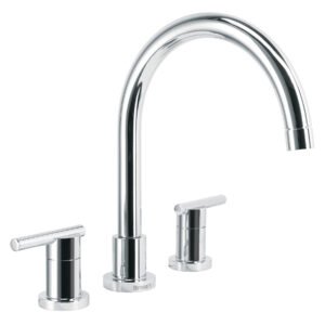 Mezcladora cromo cuello alto para fregadero, FOSET ELEMENT