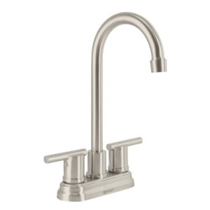 Mezcladora satín 4' para lavabo cuello tipo bar, ELEMENT