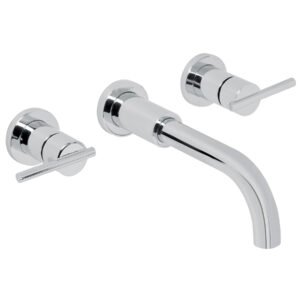 Mezcladora cromo de pared para lavabo, FOSET ELEMENT