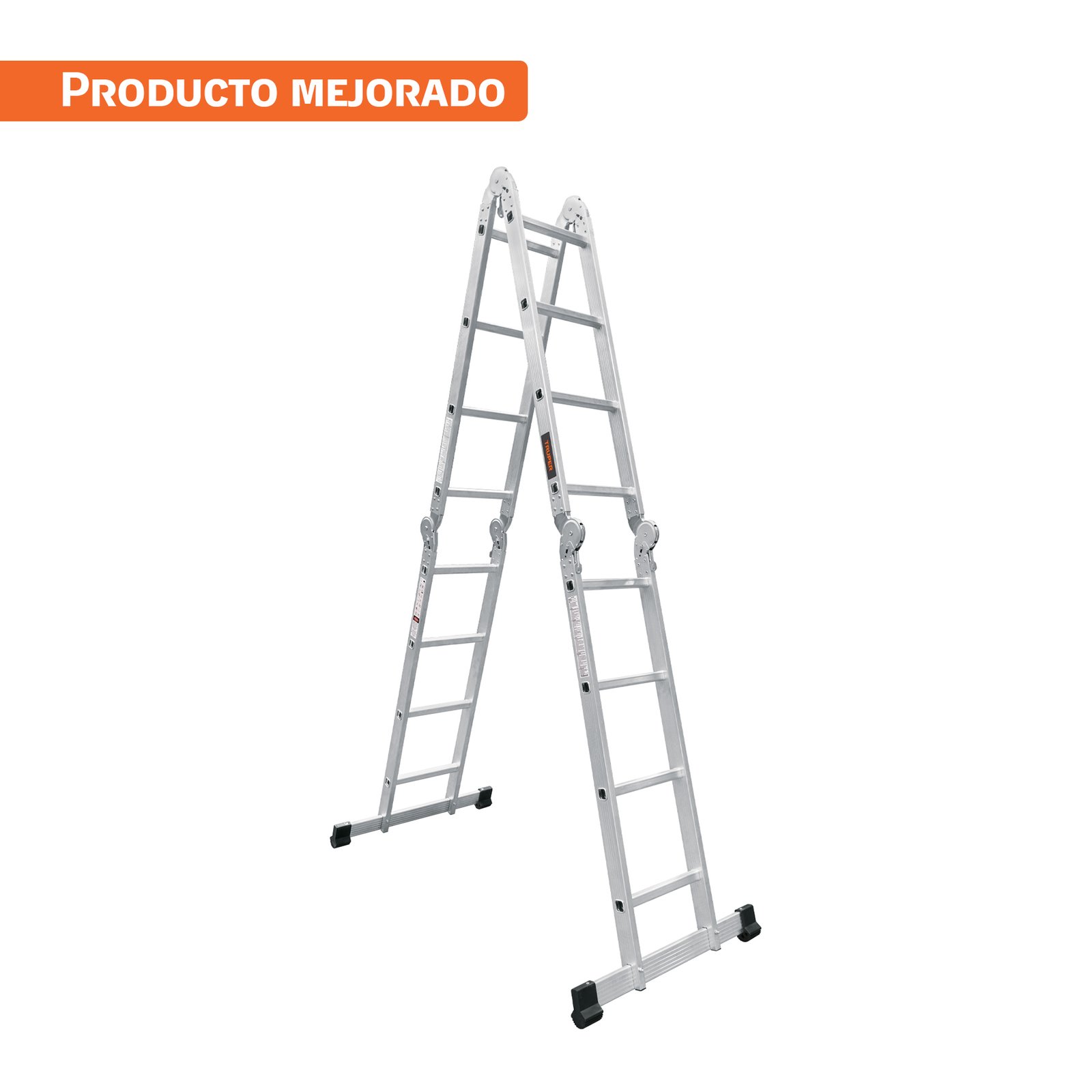Escalera multiposición 16 peldaños, capacidad 150 kg, TRUPER