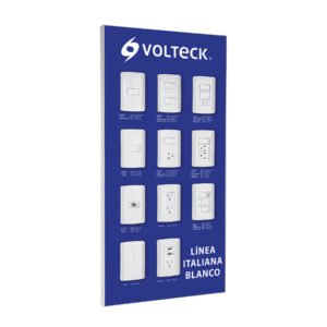 Exhibidor línea italiana blanco, VOLTECK