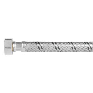 Manguera para boiler, acero inox. 1/2'H x 3/4'H, 120 cm