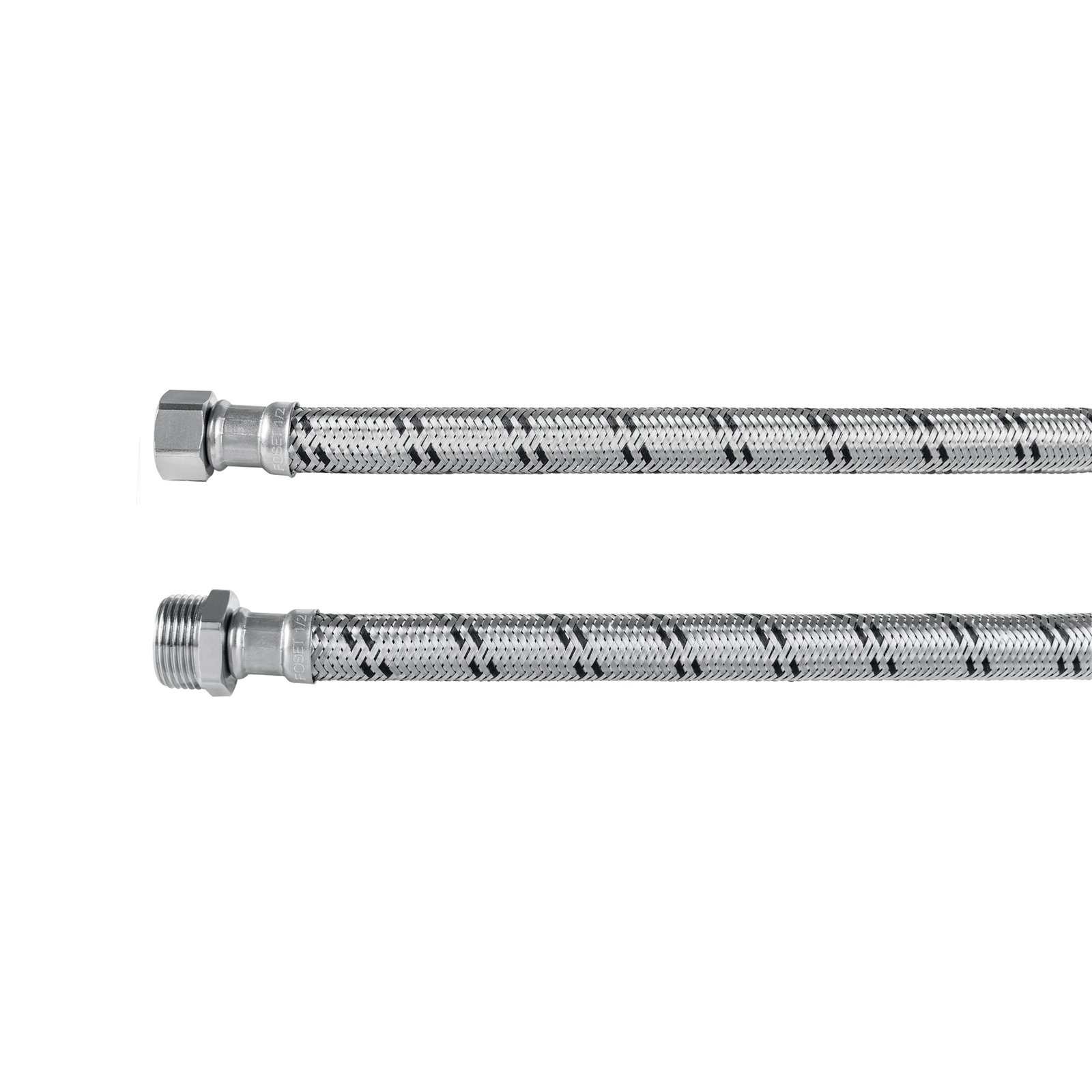 Manguera para boiler, acero inox. 1/2'H x 3/4'M, 60 cm