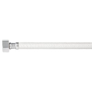 Manguera lavabo/fregadero, vinilo blanco, 1/2' x 1/2', 55 cm