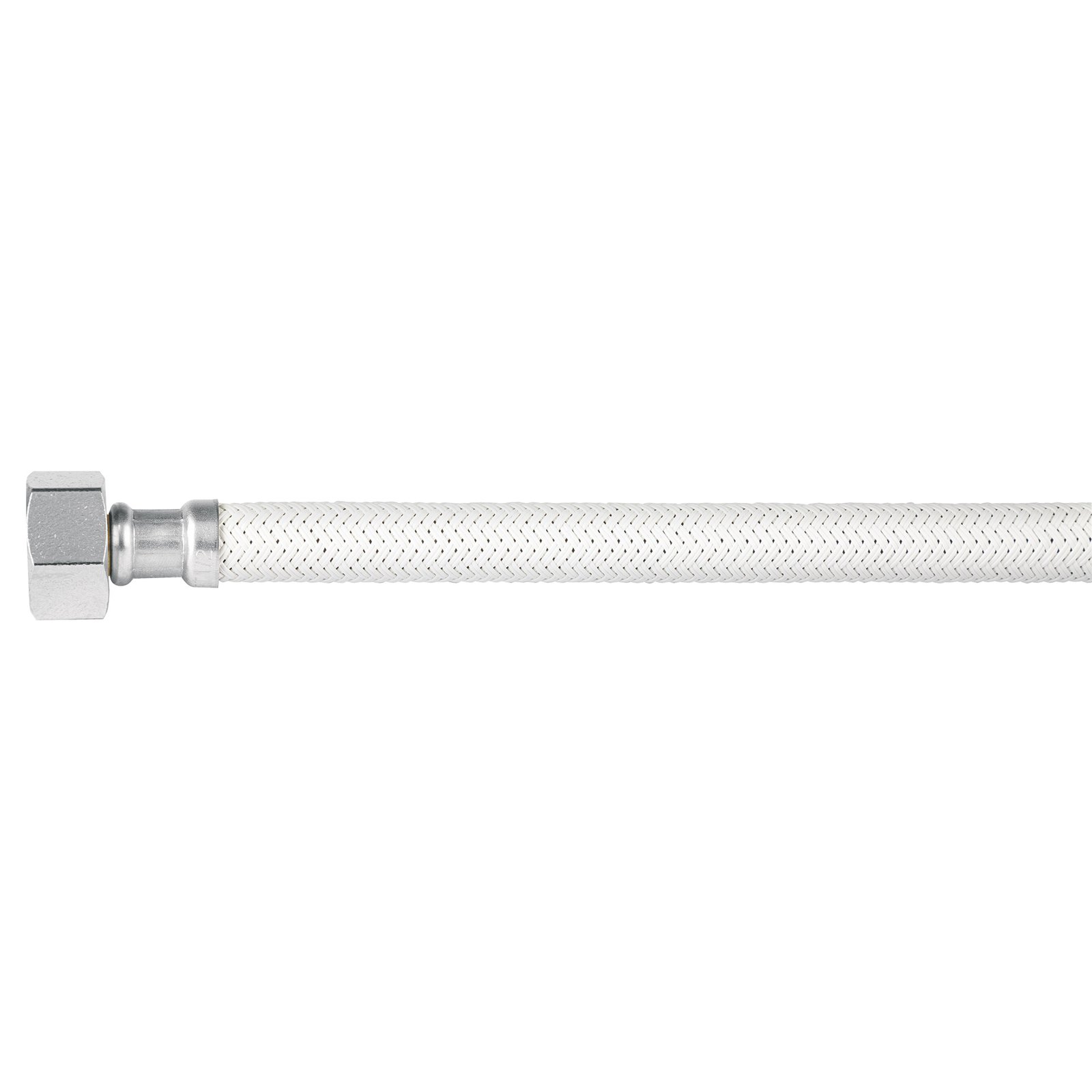 Manguera lavabo/fregadero, vinilo blanco, 1/2' x 1/2', 55 cm