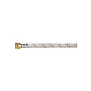Manguera para gas, aluminio, 3/8' flare, 100 cm, FOSET BASIC